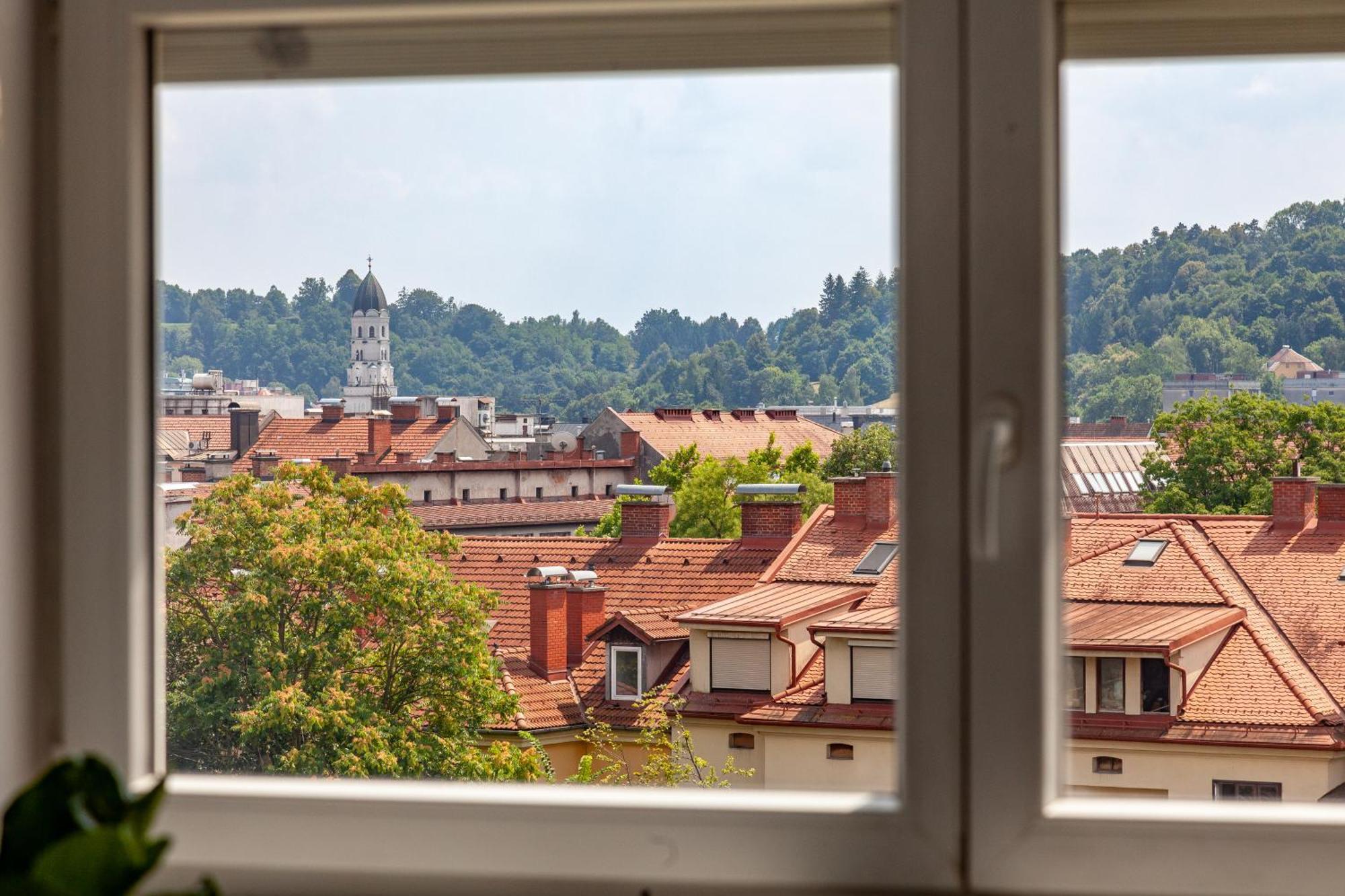 Luxe Penthouse With A Castle View Ljubljana Ngoại thất bức ảnh